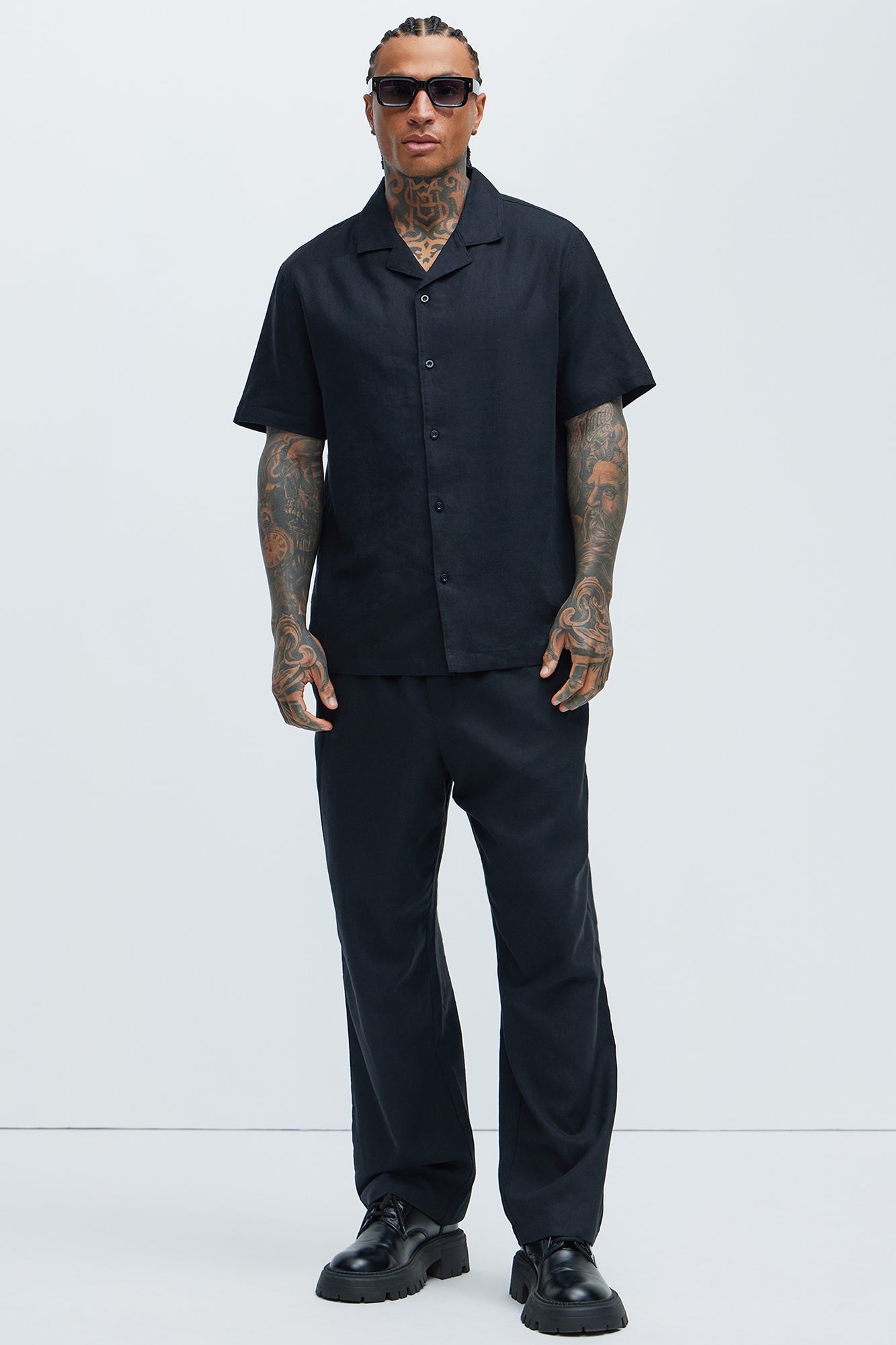 Bahamas Linen Shirt - Black