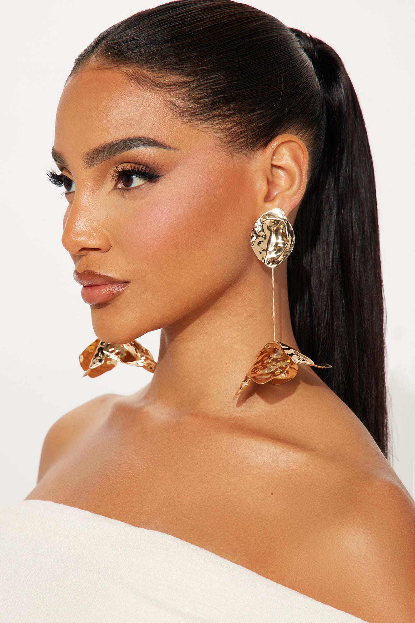 Kem Alie Floral Earrings - Gold