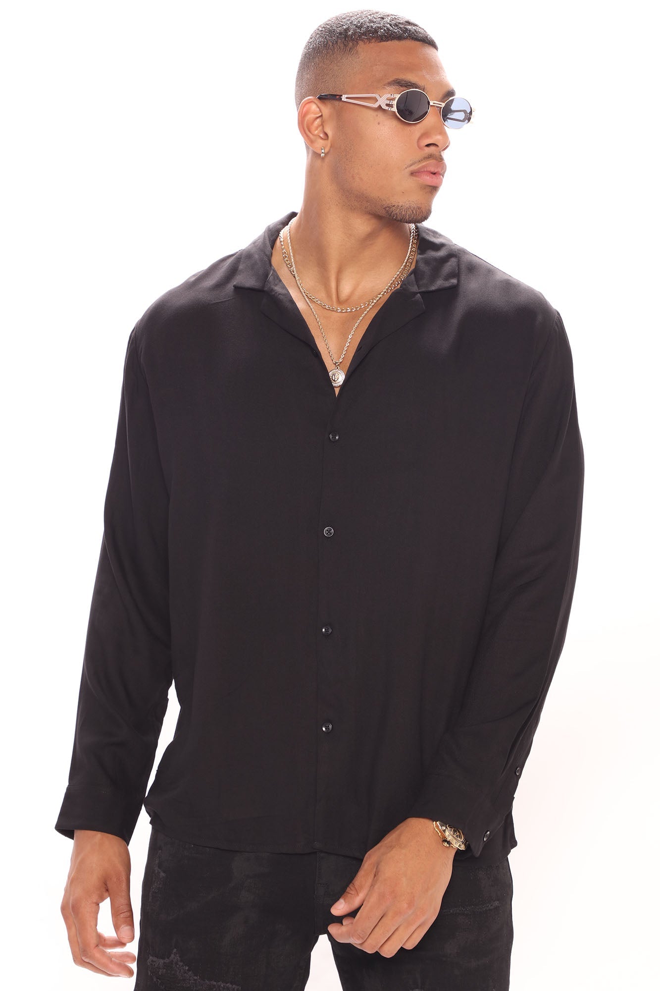 Dawson Button Up Shirt - Black
