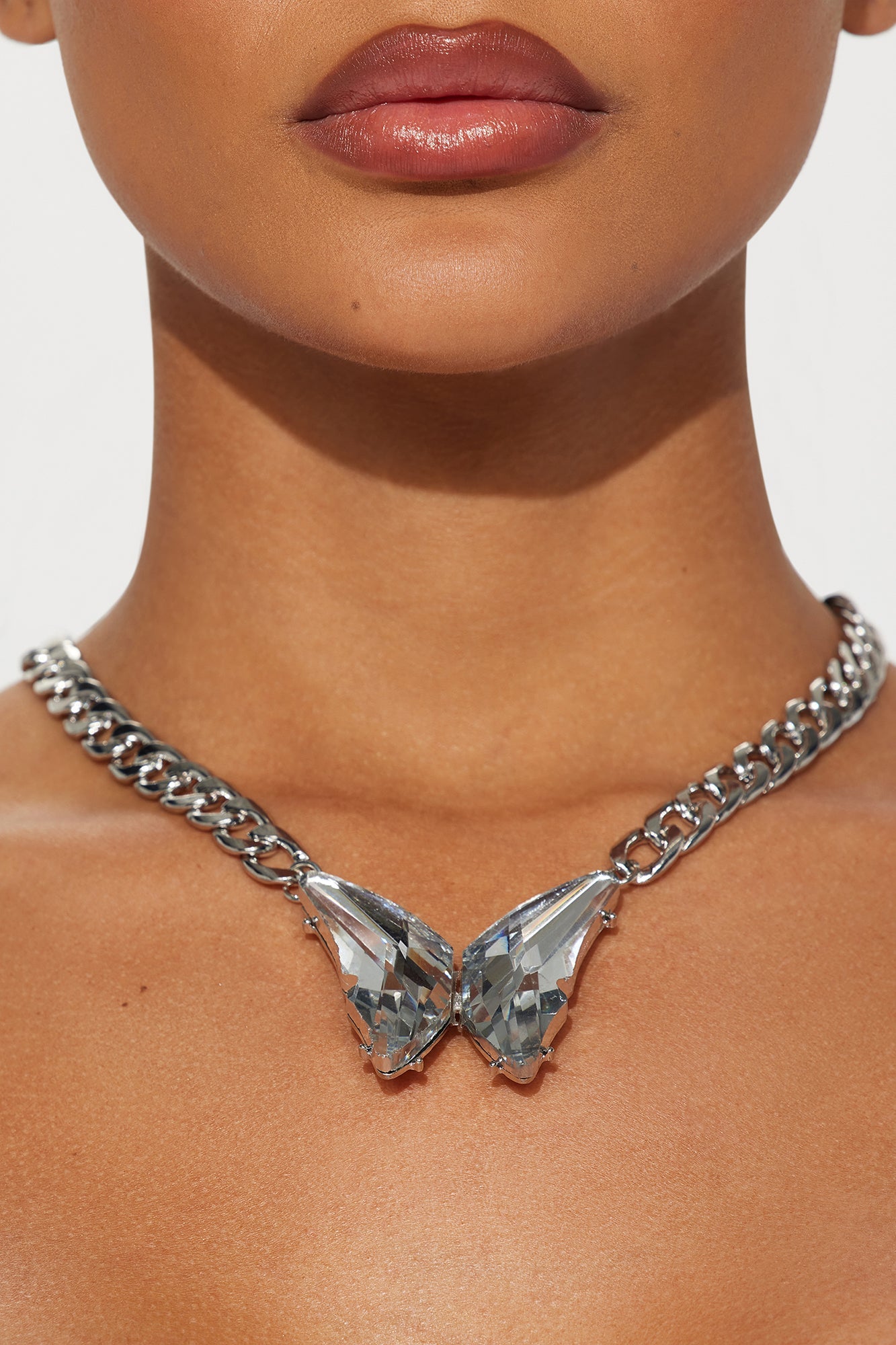 Uma Mova Butterfly Necklace - Silver
