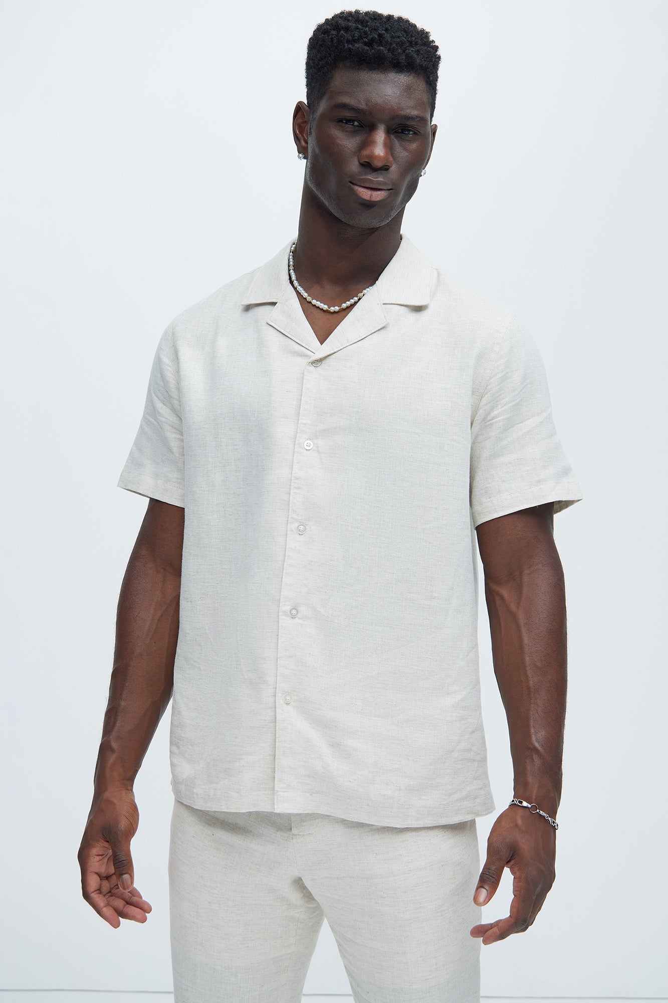 Bahamas Linen Shirt - Oatmeal