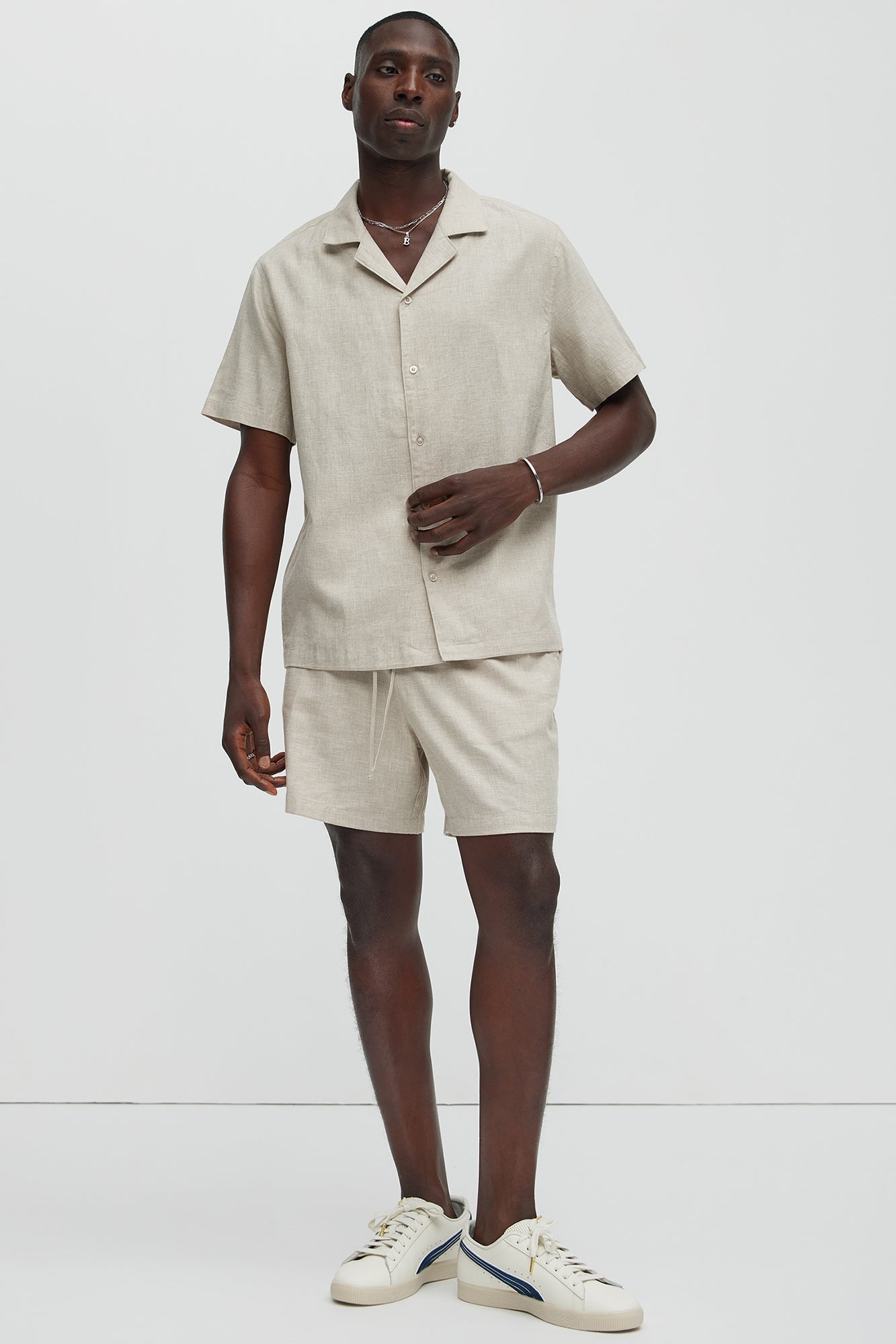 Bahamas Linen Shirt - Stone