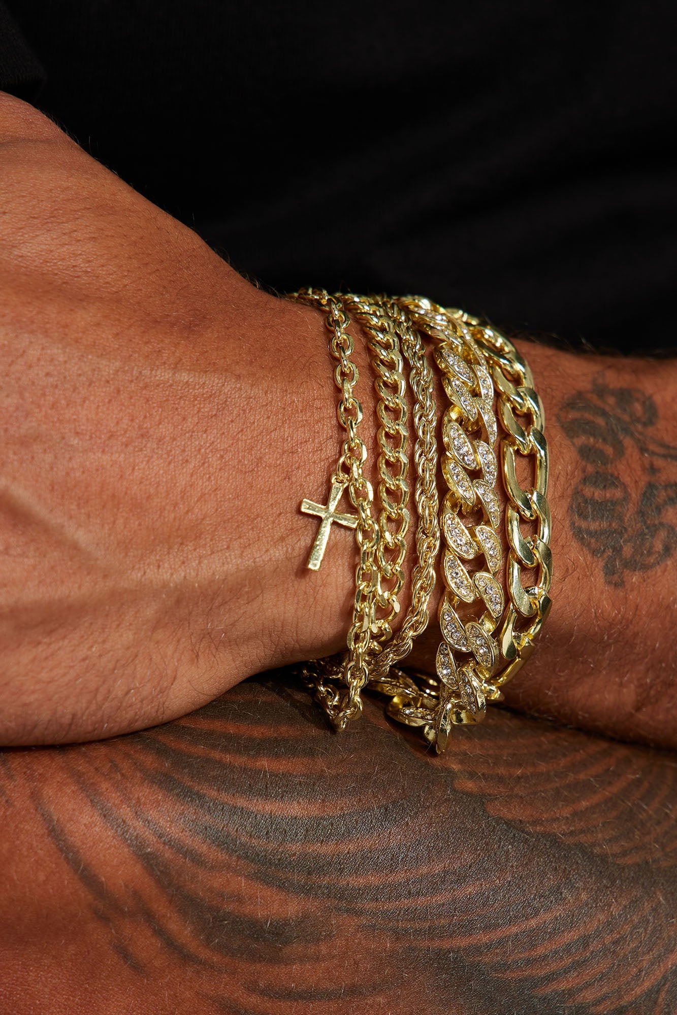 Stacks On Stacks Bracelet Set - Gold