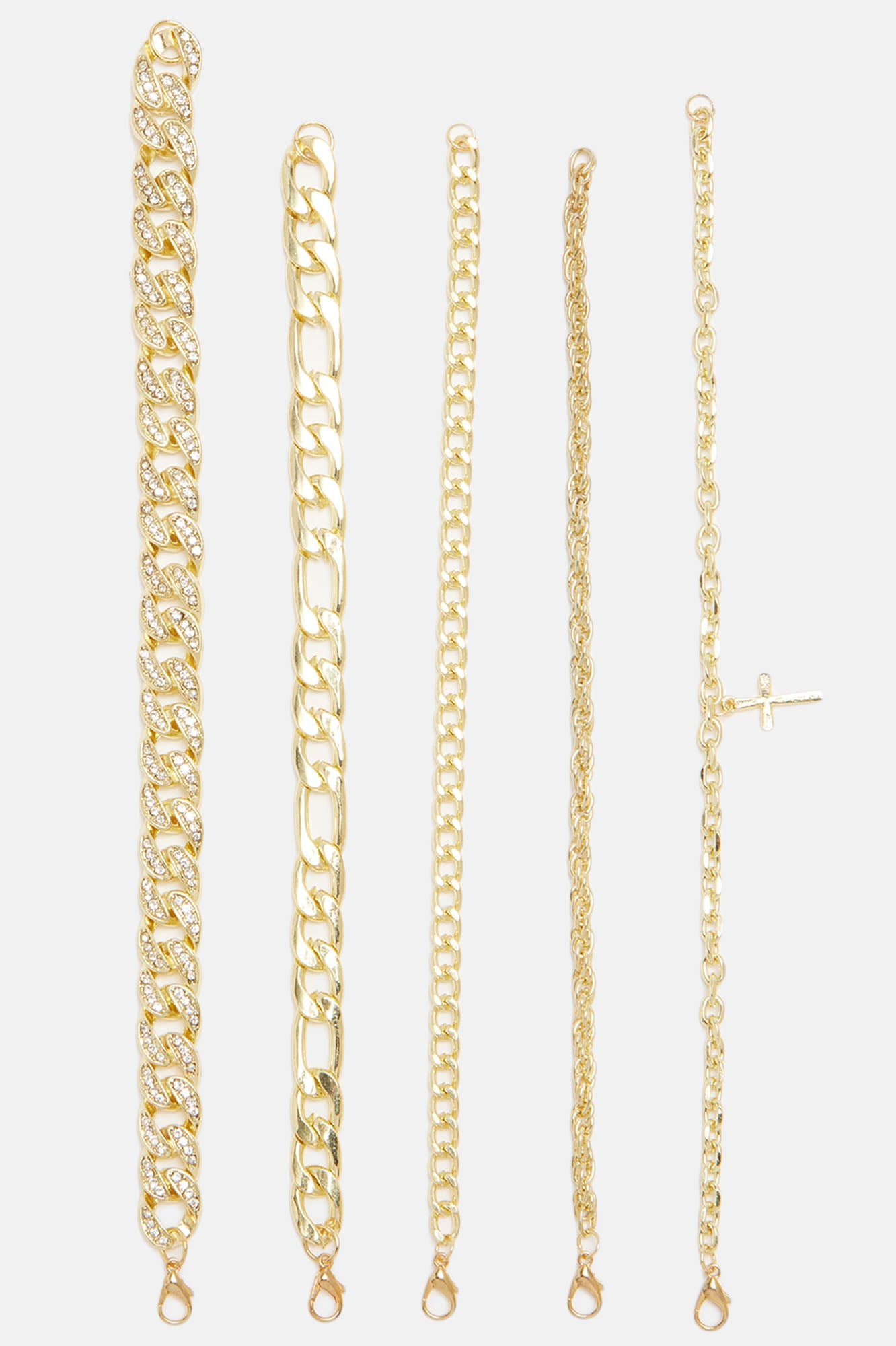 Stacks On Stacks Bracelet Set - Gold