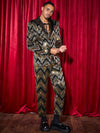 Men&#39;s Glittery Suit Jacket and Pants Casual 2Pc Outfit