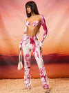 Women&#39;s 2Pc Distressed &amp; Vintage Print Camisole and Long Pants Set