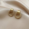 Alloy Gold-Plated Drop Earrings