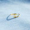 925 Sterling Silver Inlaid Zircon Bypass Ring