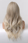 13*2&quot; Lace Front Wigs Synthetic Long Wave 24&quot; 150% Density in Medium Blonde Highlights