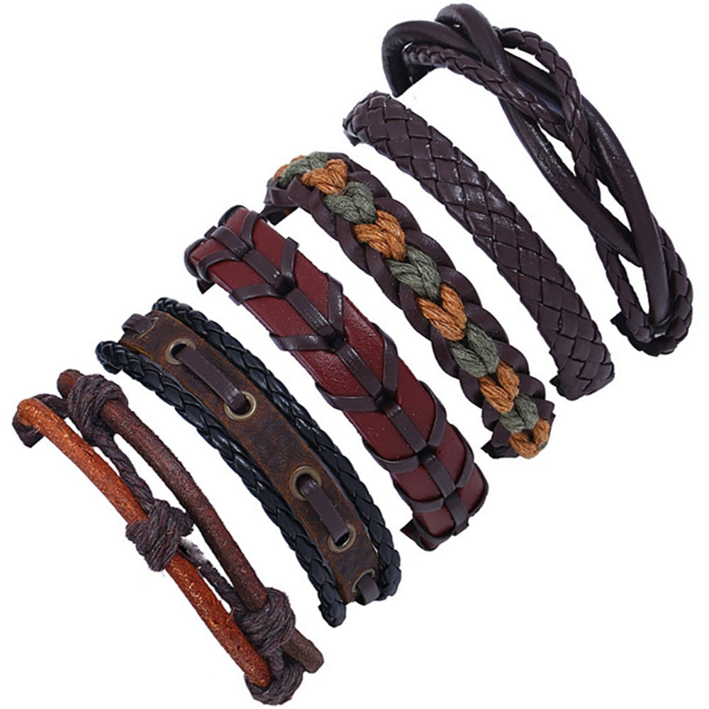 Vintage Braided Hand-Woven Multi-Layer Leather Bracelet