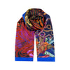 Crowned Queen Nandi Hand Painted Print Silk Scarf