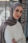 Premium Jersey Hijab - Graphite