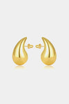 Water Drop Brass Earrings