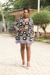 Kasimma African Print Cut Out Blazer