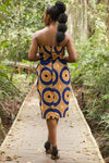 Amarey African Print Strapless Dress