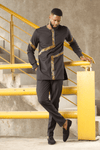 Rehema African Suit, Black
