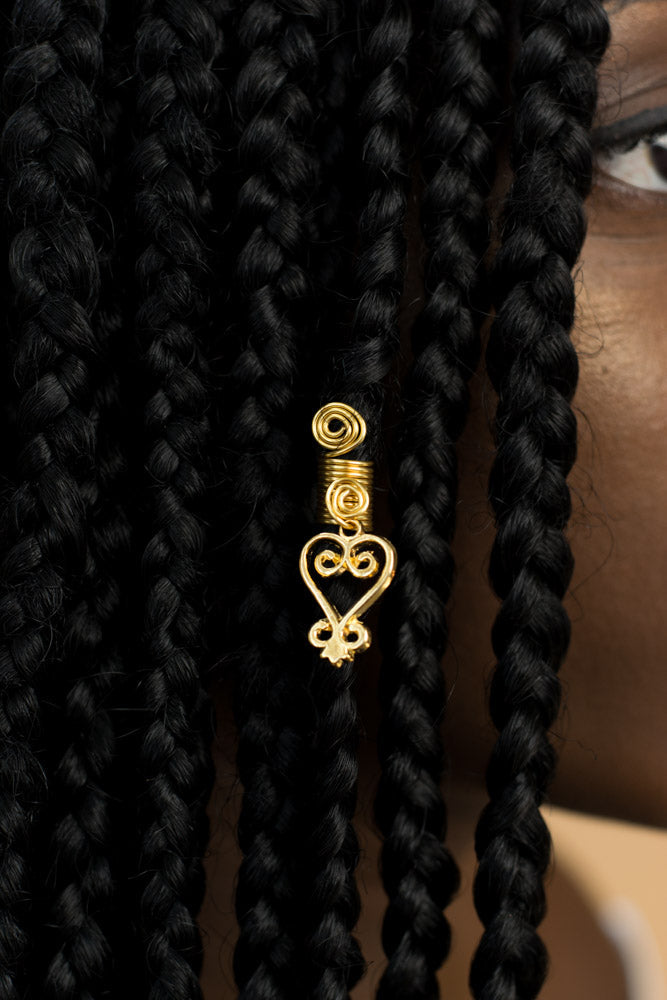 African Symbols Hair Jewel