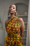 Dumebi African Print Midi Infinity Dress