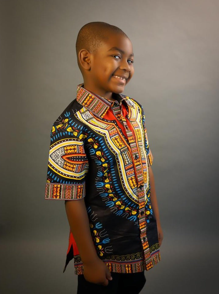 Yaw African Dashiki Boy's Shirt