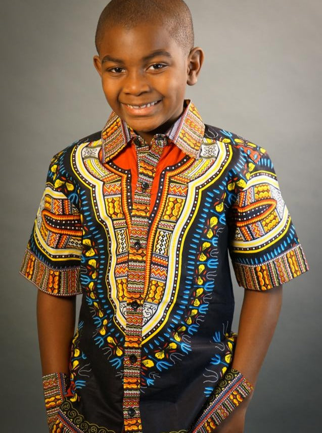 Yaw African Dashiki Boy's Shirt