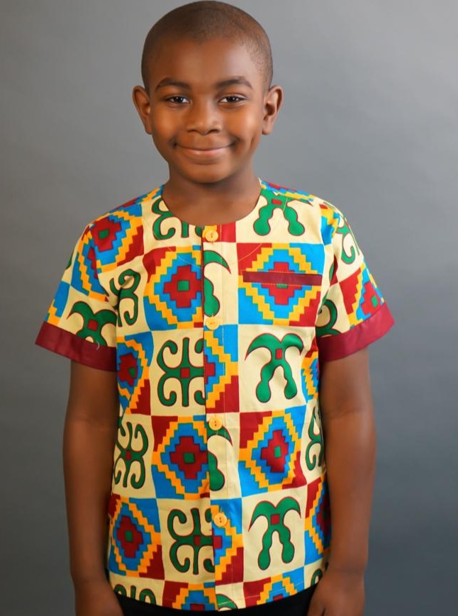 Adinkra African Boy's Shirt
