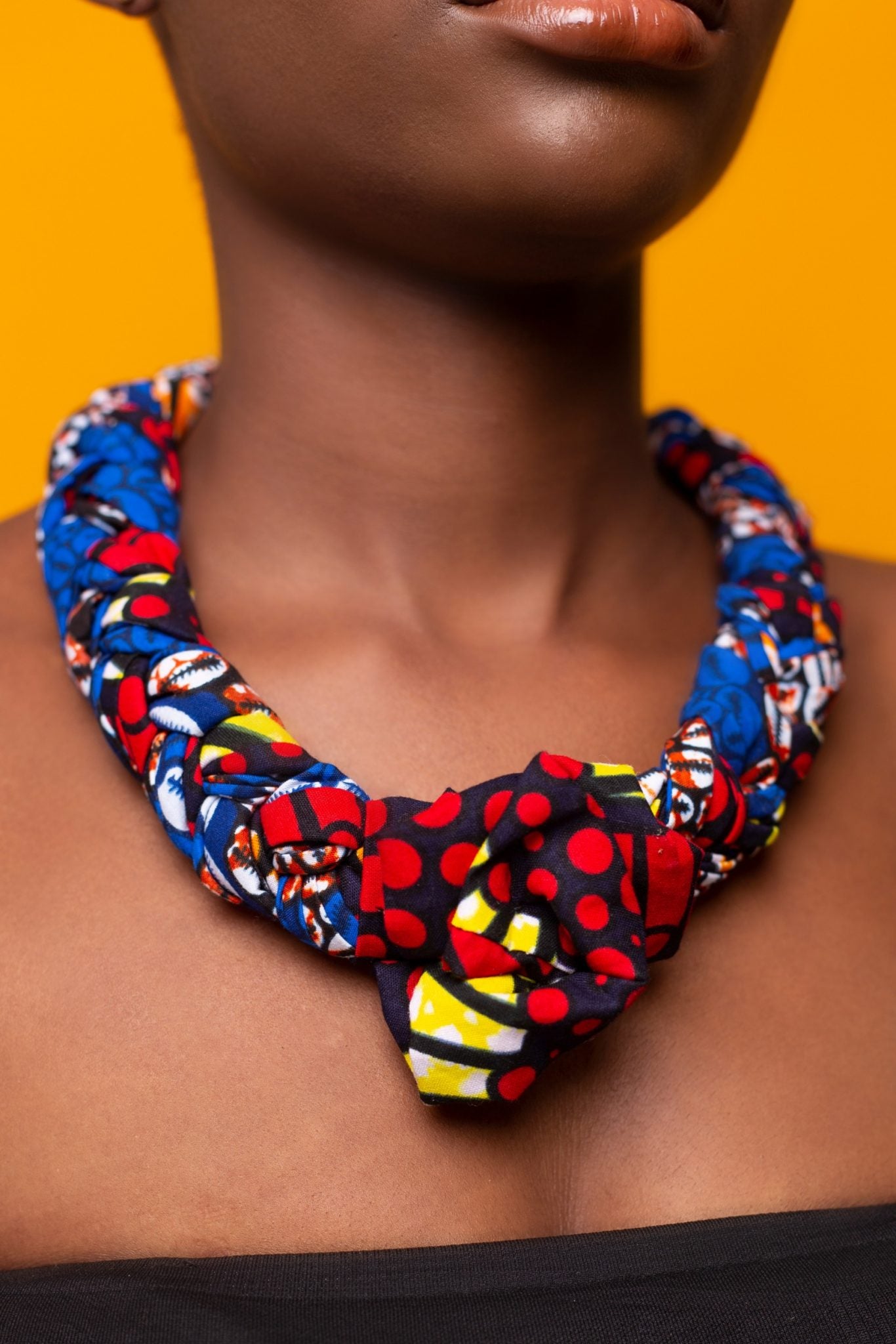 HAIBA African Print Necklace Set