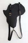 Africa Bag / Backpack - Black Leather (Medium)