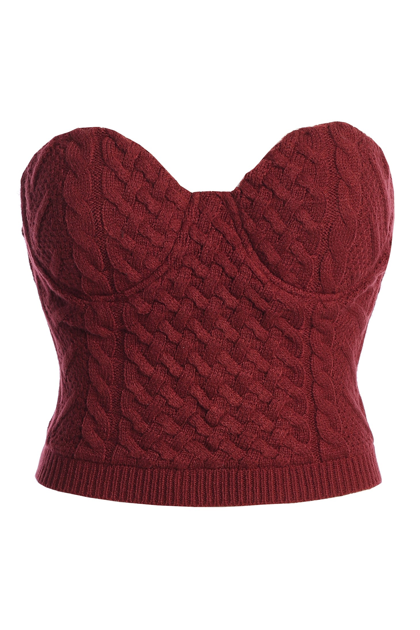 Berry Davina Sweater Knit Bustier Top