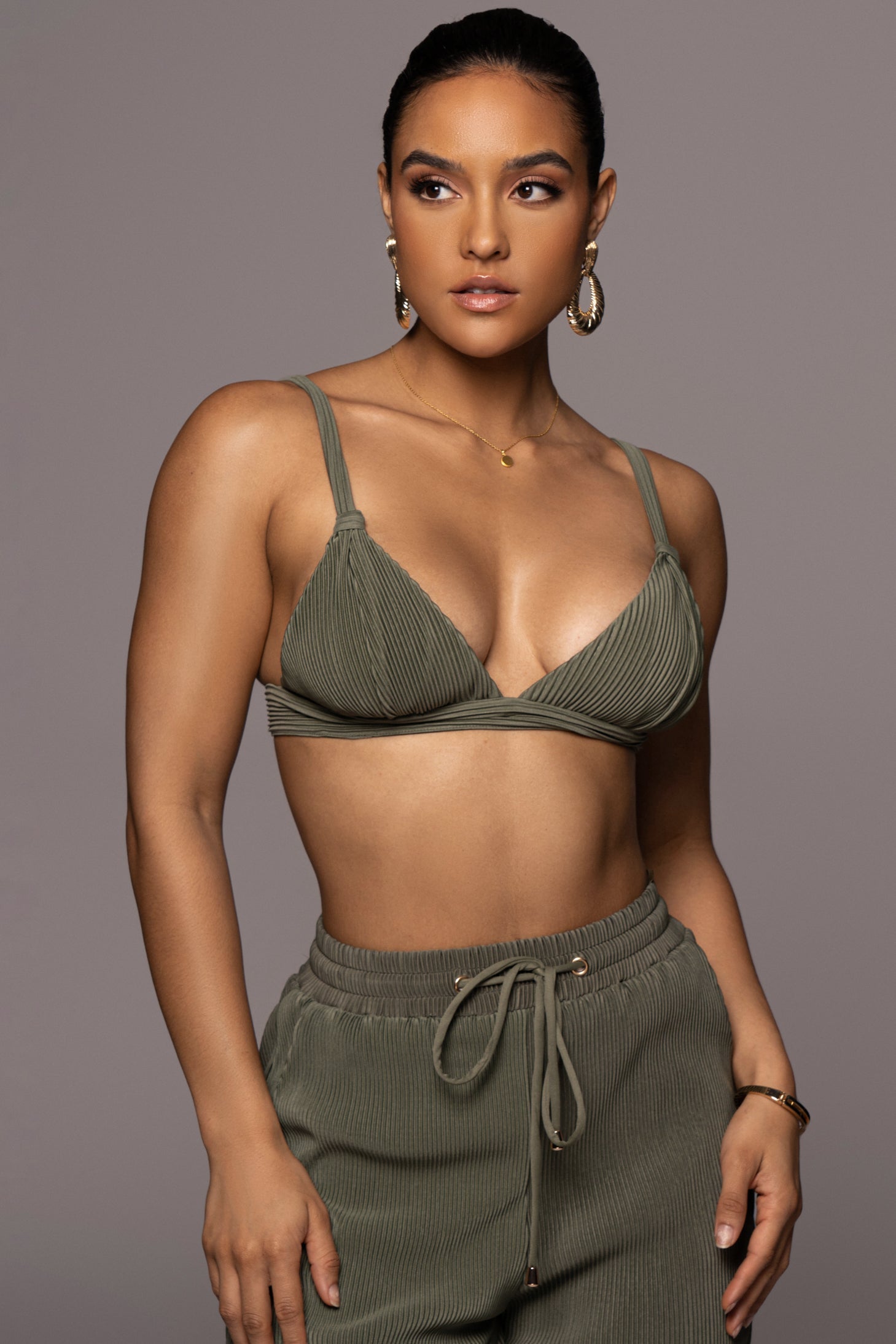 Olive Going Steady Bralette Top