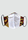 Dabo African Print 2 Layer Reusable Face Mask (Navy Gold Paisley)
