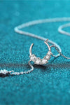 Star &amp; Moon Moissanite Necklace