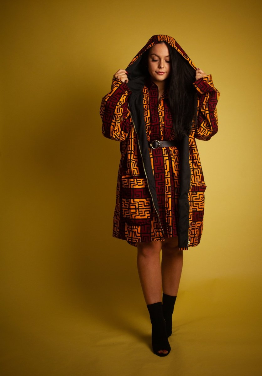 African Jacket In Red & Yellow