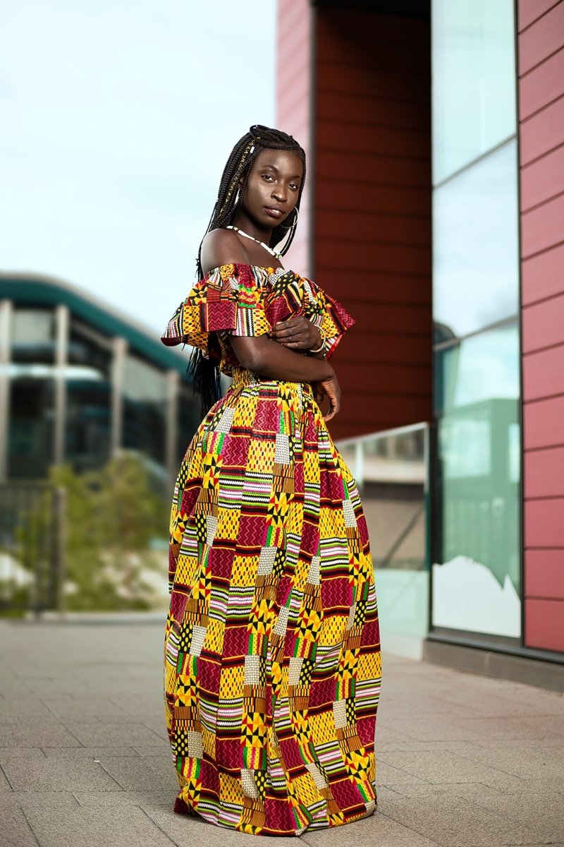 Amazing Kente African Maxi Dress