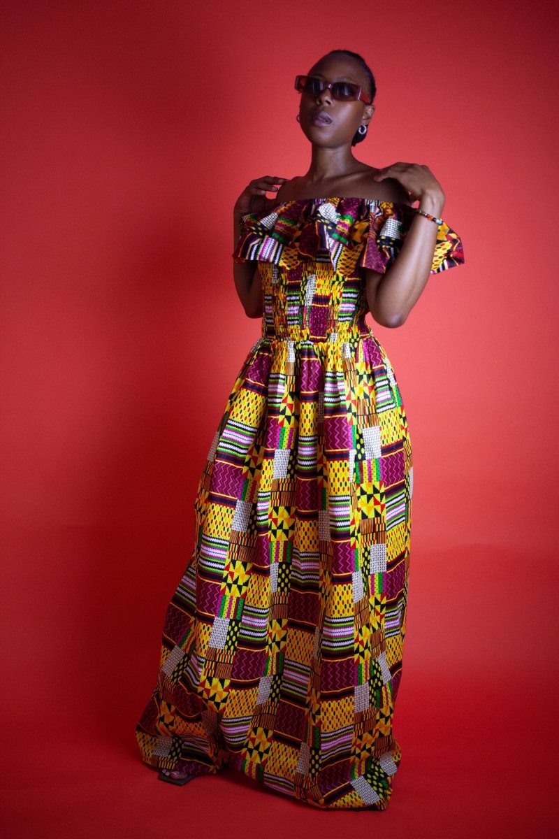 Amazing Kente African Maxi Dress