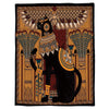 Ancient Kemet Egypt Cat Goddess Bastet 3D Blanket