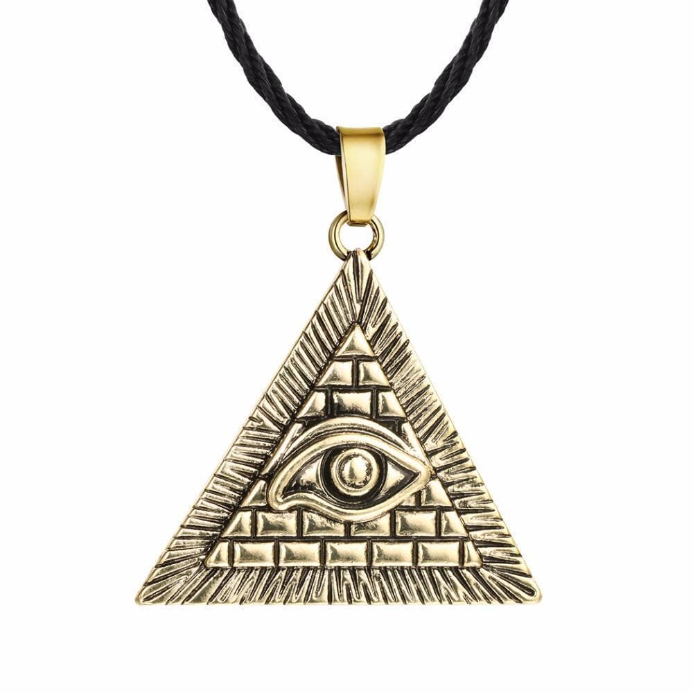 Egyptian Pyramid Eye Necklace