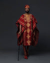 Aso Oke African Agbada Groom&#39;s Suit