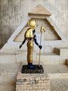 Vintage Aset Isis Ancient Kemite Hand-Painted Egyptian Goddess Mini Altar Statue - 3&#39;&#39; / 9cm