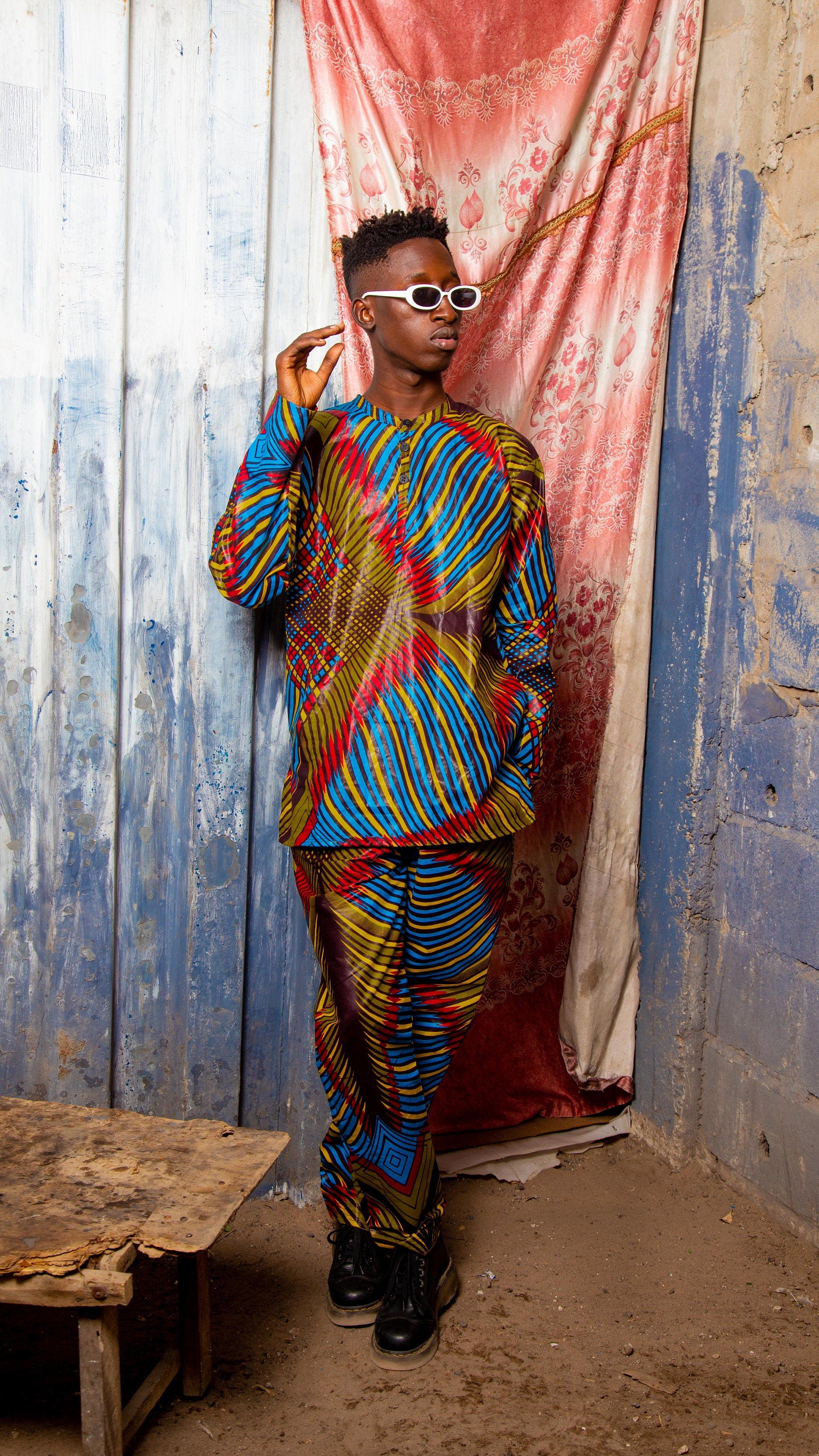 Kente African Print Pullover Shirt