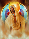 Egyptian Goddess Kemetic Wall Art Black Girl Magic Painting by Sheeba Maya