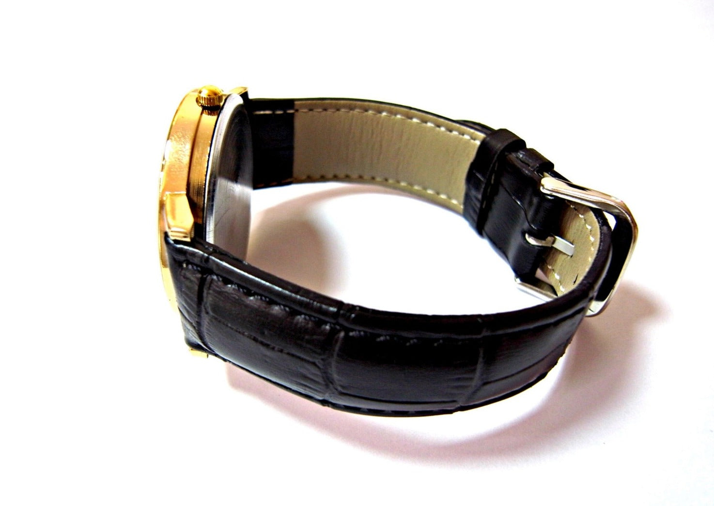 Eye of Heru (Horus) Genuine Leather Watch - Black / Brown