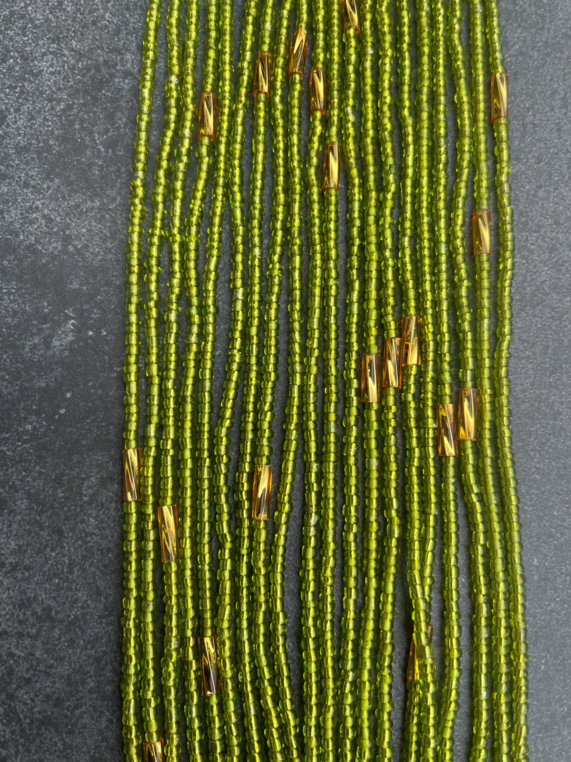 Eternal Green and Gold Waist Beads