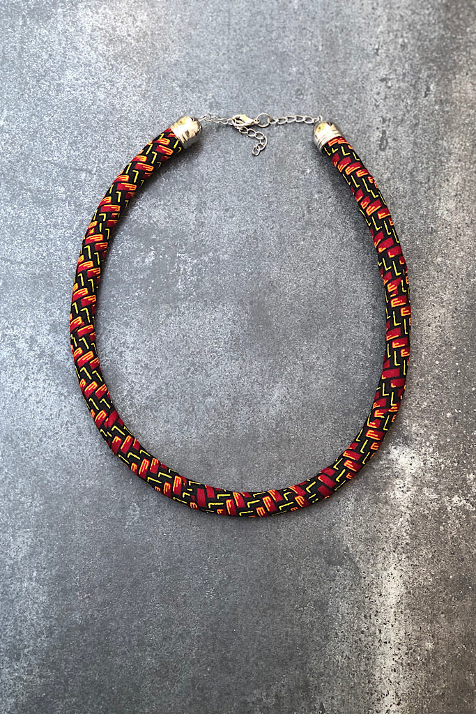 Keteh Ankara Rope Necklace