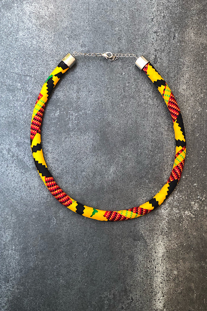 Ohema  Ankara Rope Necklace