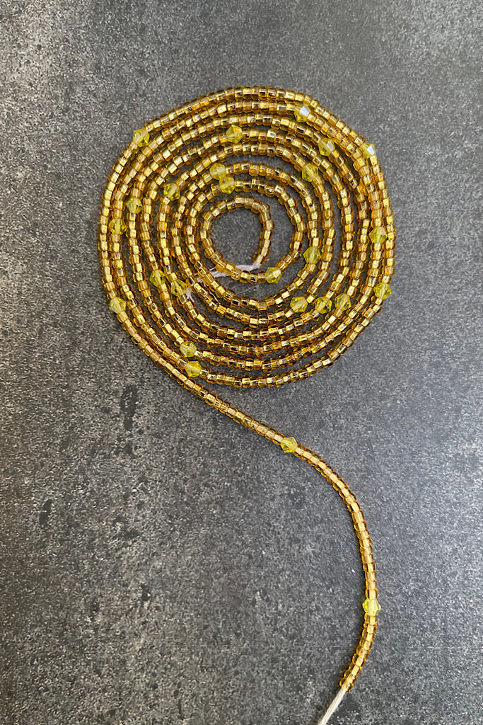 Golden Sunshine Crystal Waist Beads