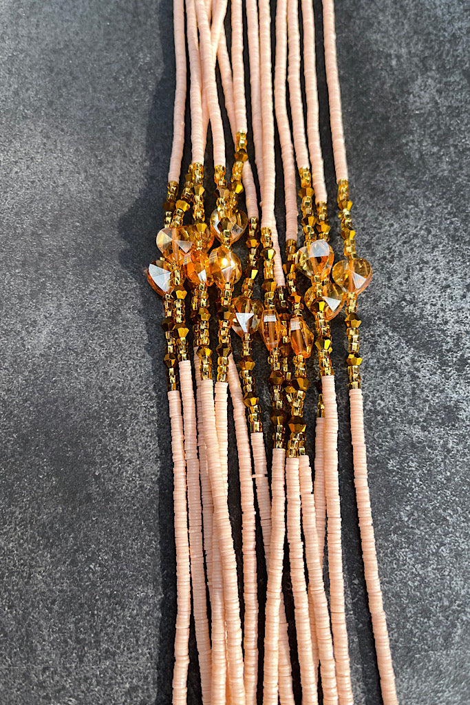 Bella Flat Tie-On Waist Beads