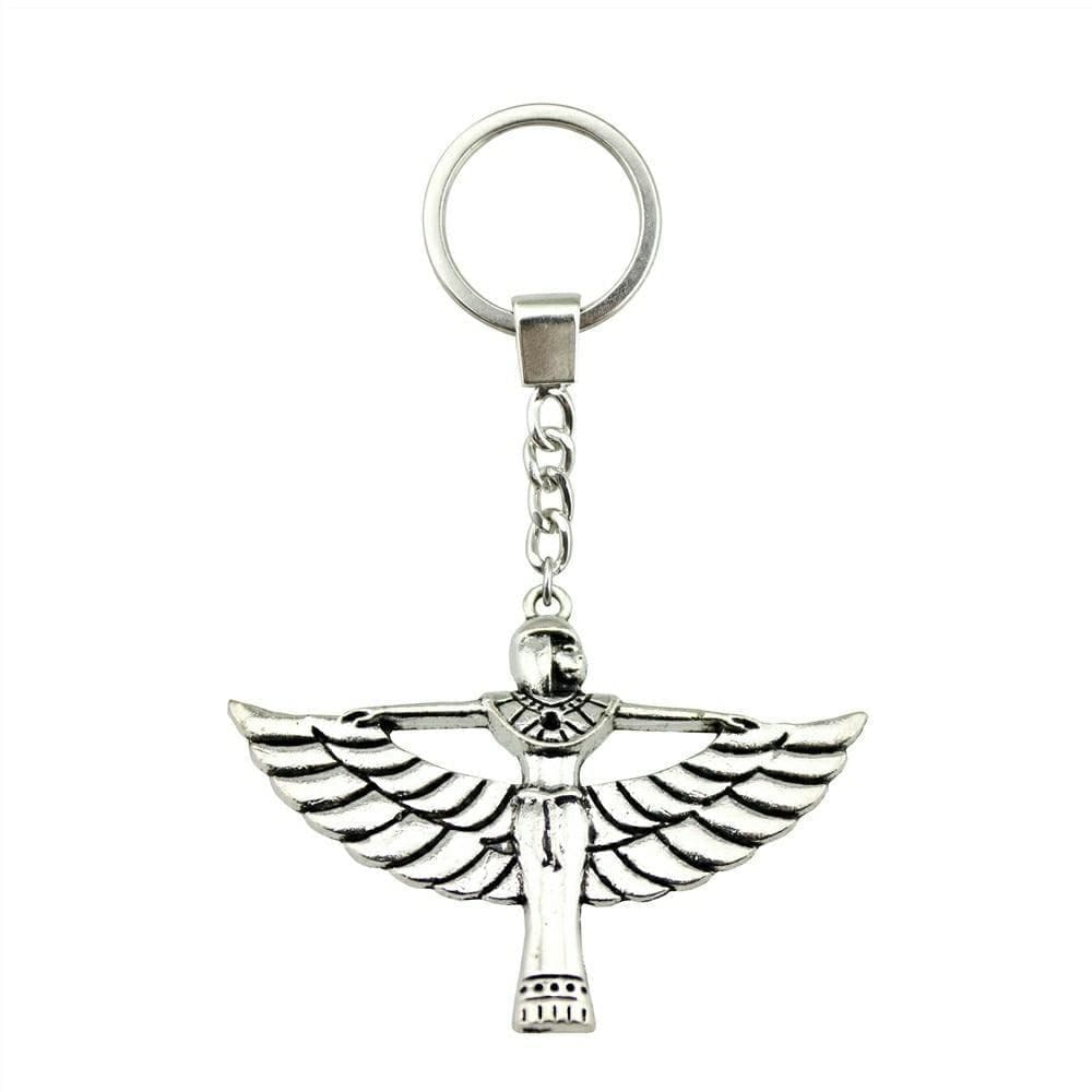 Ancient Egyptian Goodness Isis Antique Plated Keychain