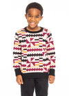 Oma African Print Kids&#39; Sweater (Peach Kente)