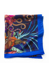 Crowned Queen Nandi Hand Painted Print Silk Scarf
