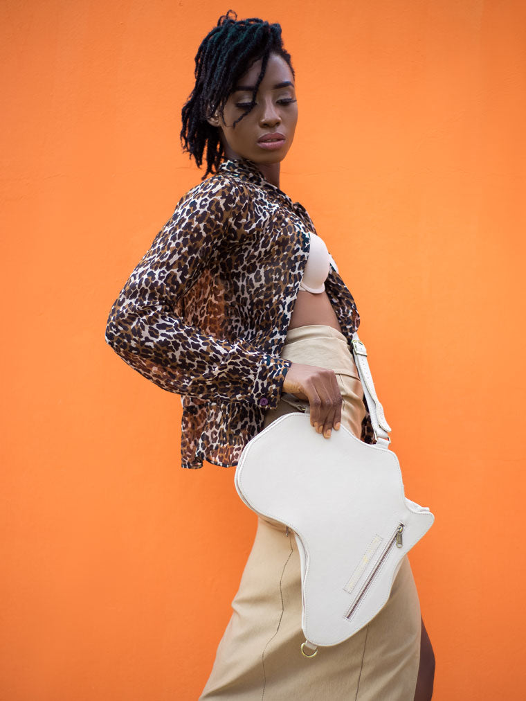Africa Bag / Backpack - Bone Leather (Medium)